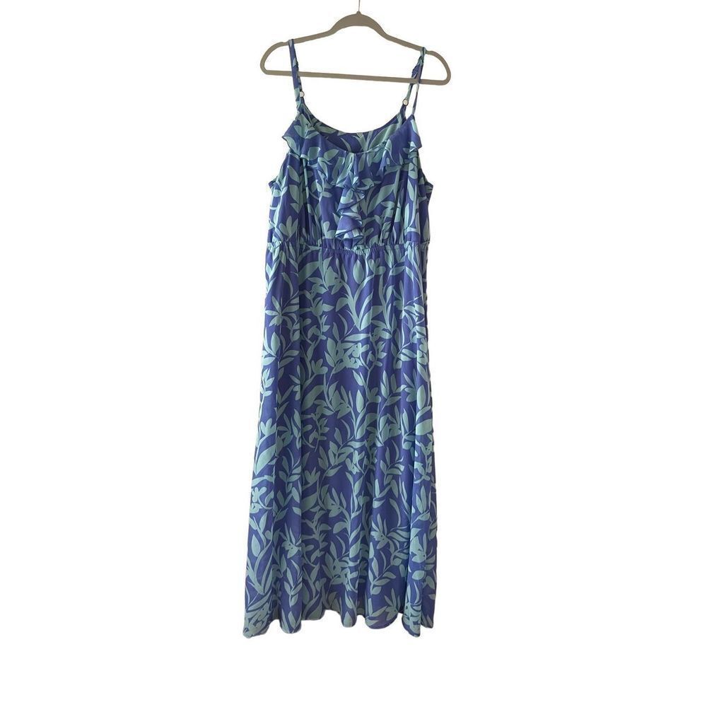 Lane Bryant chiffon overlay maxi dress